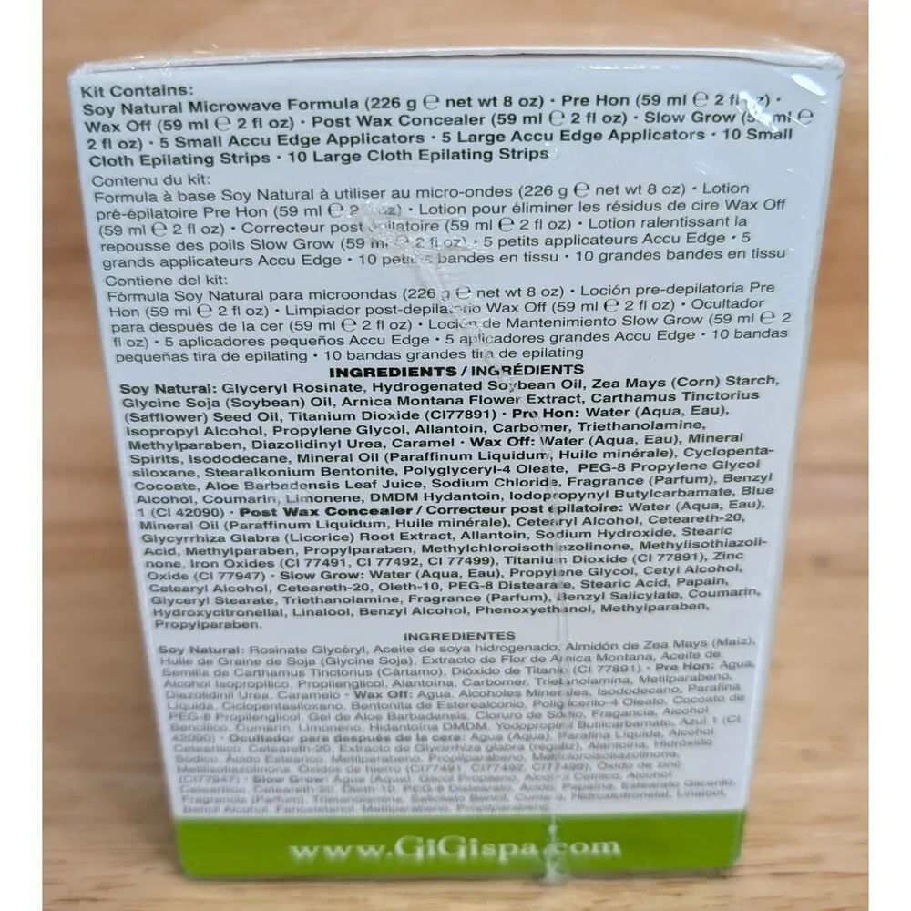 GiGi Soy‎ Natural Microwave Hair Removal System Complete Kit Sealed New